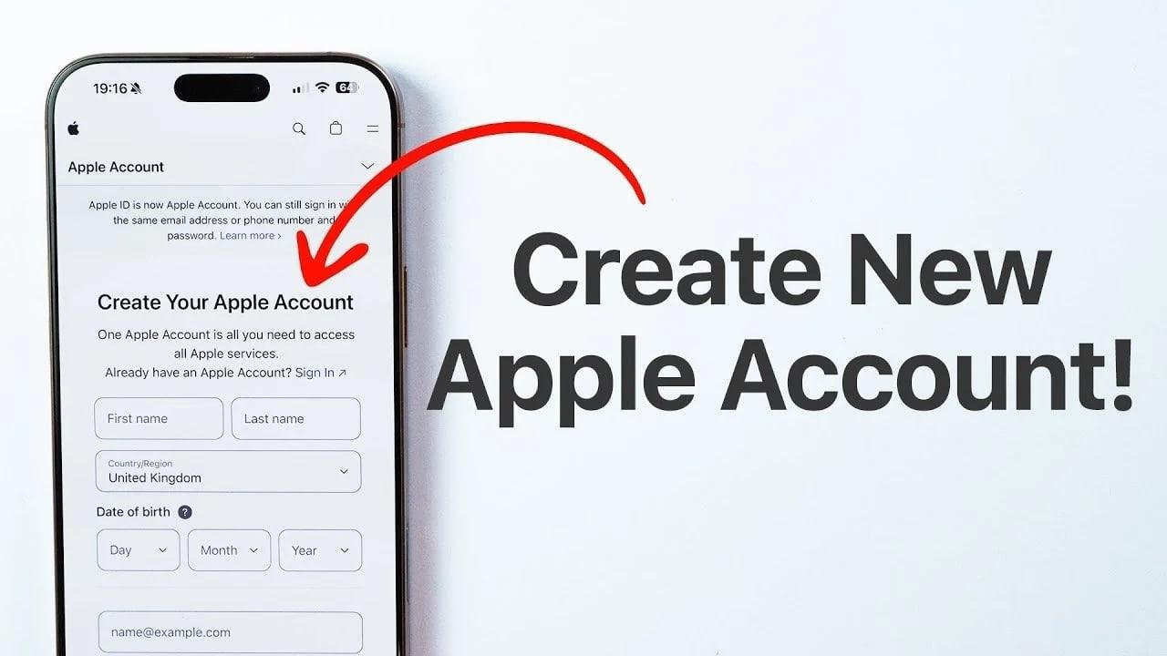 Creating New Apple ID